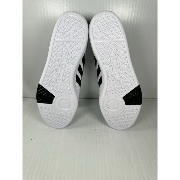 Size 10 Adidas Hoops 4.0 Men\'s Athletic Sneaker Shoe White Black JQ9985 NEW main image 5